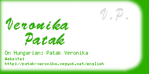 veronika patak business card